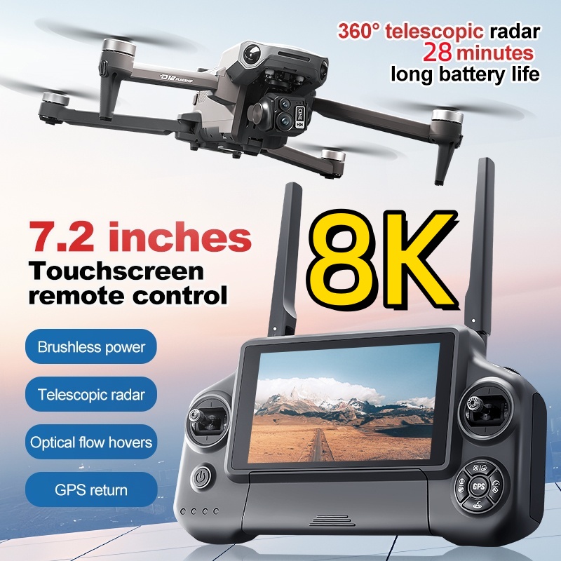 8K 3 Axis Gimbal Brushless 7.2 - Drone Rc Folding incelemesi ve fiyatı