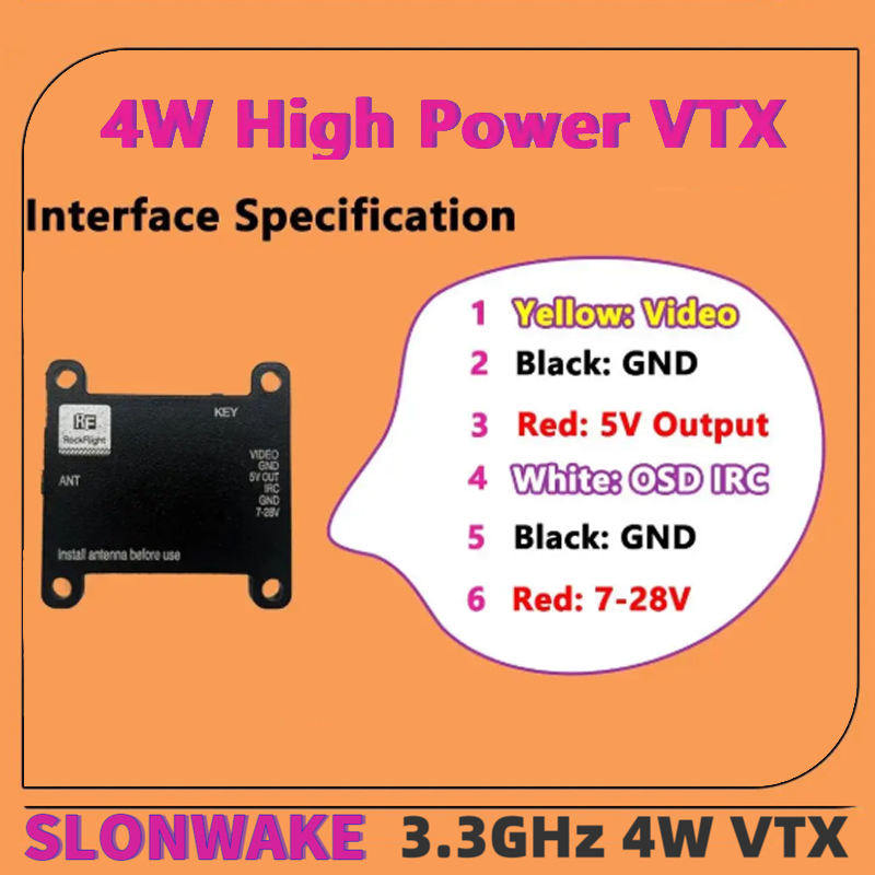 SLONWAKE FPV 3.3G 16CH 4000mW  - Drone Rc Car incelemesi ve fiyatı