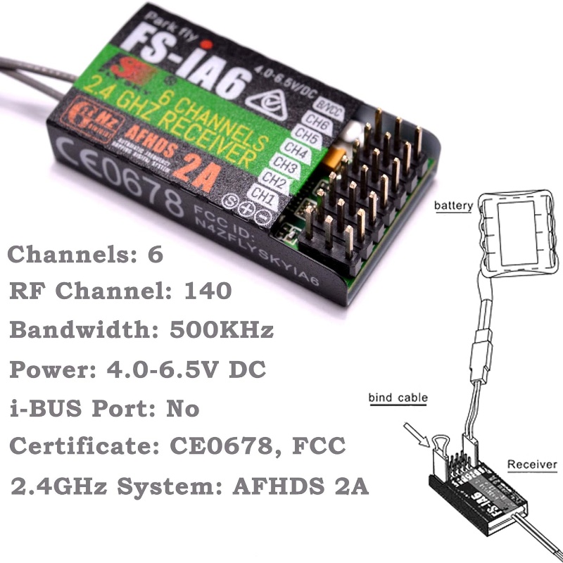 Flysky FS-IA6 Receiver 6CH Dua - Drone Rc Battery incelemesi ve fiyatı
