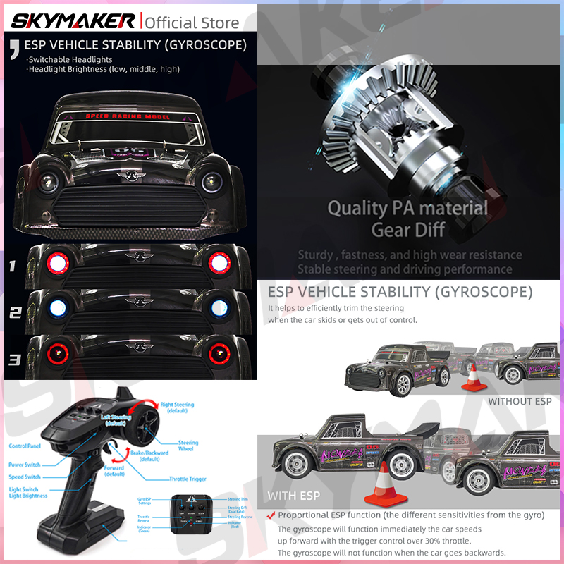 RC Racing Car 1/16 UD1604 UD16 - Rc Drift Car Kit incelemesi ve fiyatı