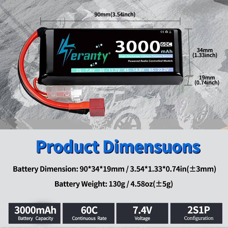 TERANTY 2S 3000mAh Lipo Batter - Drone Rc Truck incelemesi ve fiyatı