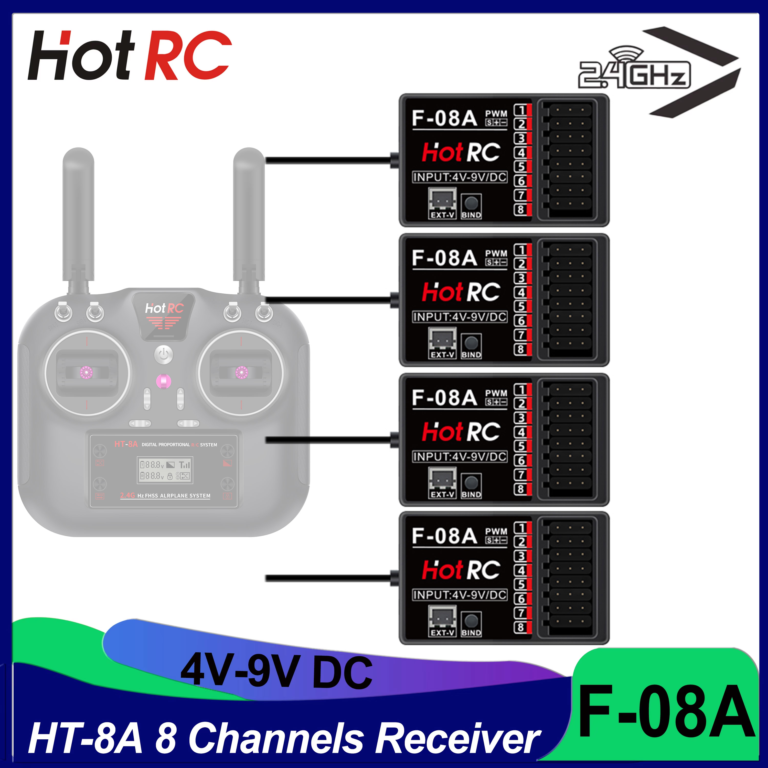 HOTRC RC Model Parts 8 Channel - Drone Rc Car incelemesi ve fiyatı