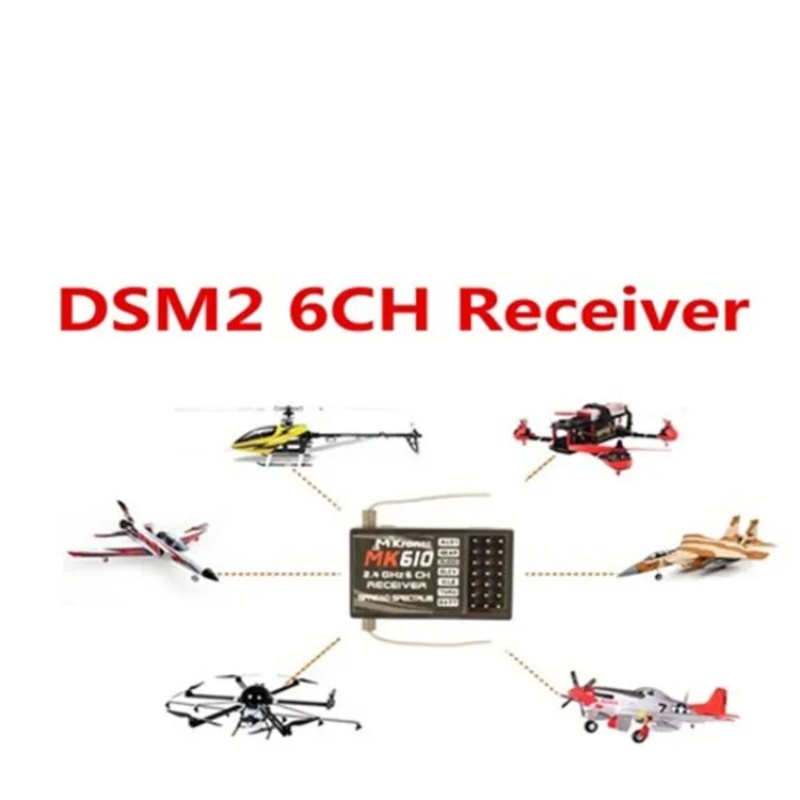 DSM2 MK610 AR6100 2.4G 6CH RC  - Drone Rc Battery incelemesi ve fiyatı