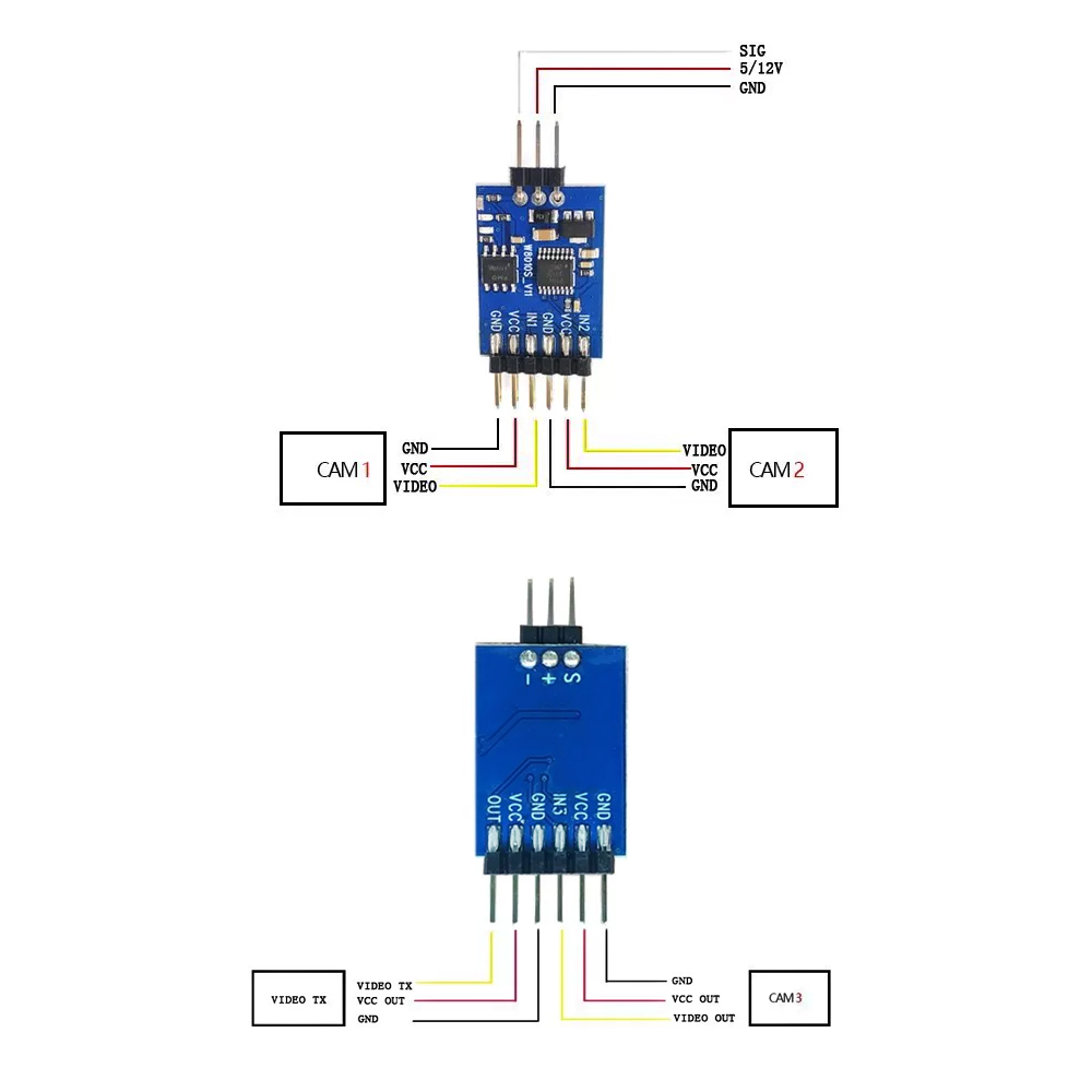5.8G 3 Channel Video Switcher  - Drone Rc Battery incelemesi ve fiyatı