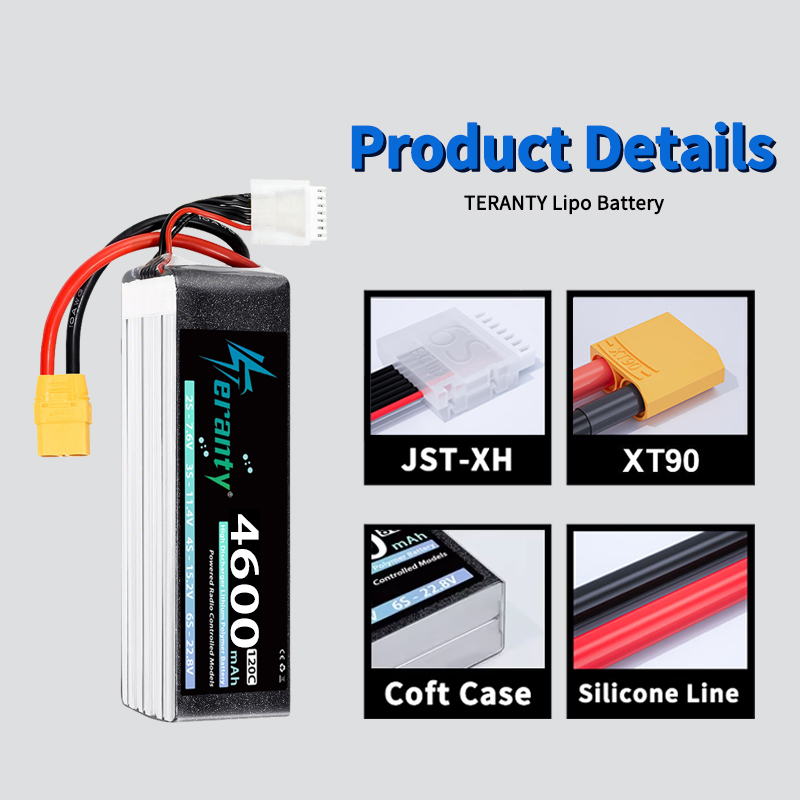 TERANTY 6S 22.2V 22.8V 4600mAh - Drone Rc Truck incelemesi ve fiyatı