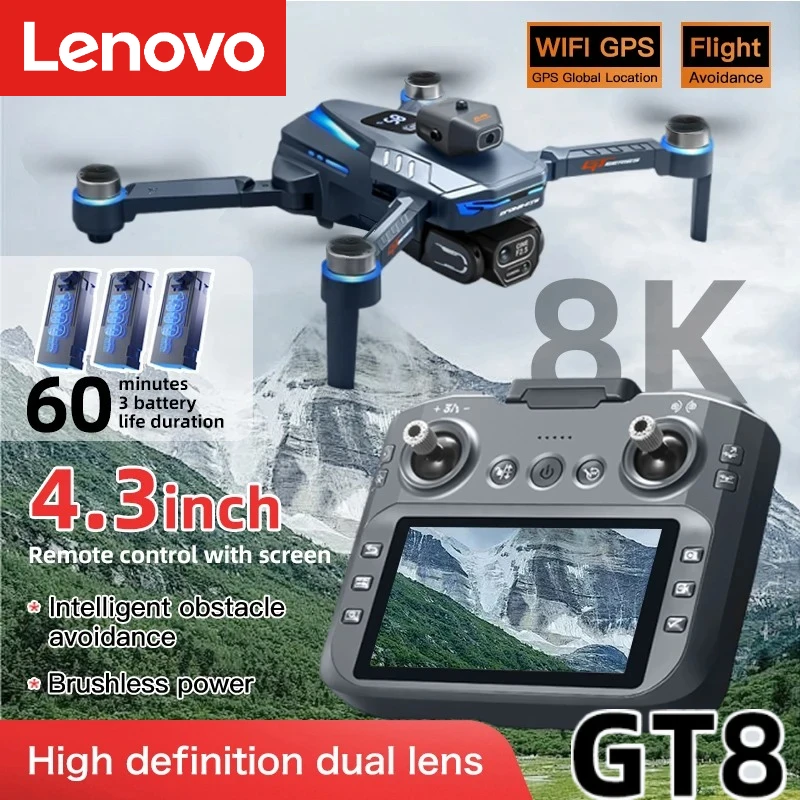 Lenovo GT8 Drone 8K Profession - Drone Gt8 Rc incelemesi ve fiyatı