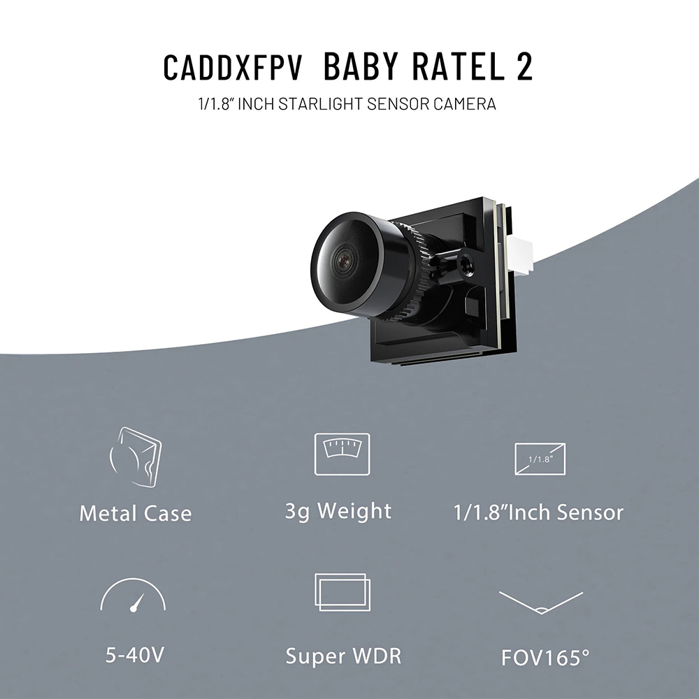 CADDX Micro FPV Camera Ratel 2 - Drone Rc Camera incelemesi ve fiyatı