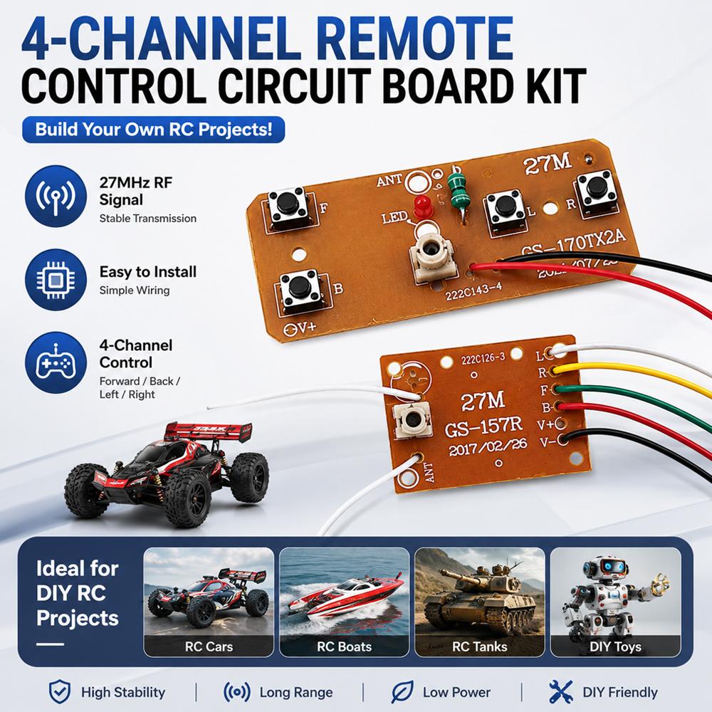 4CH RC Remote Control Circuit  - Joystick Rc Drone incelemesi ve fiyatı