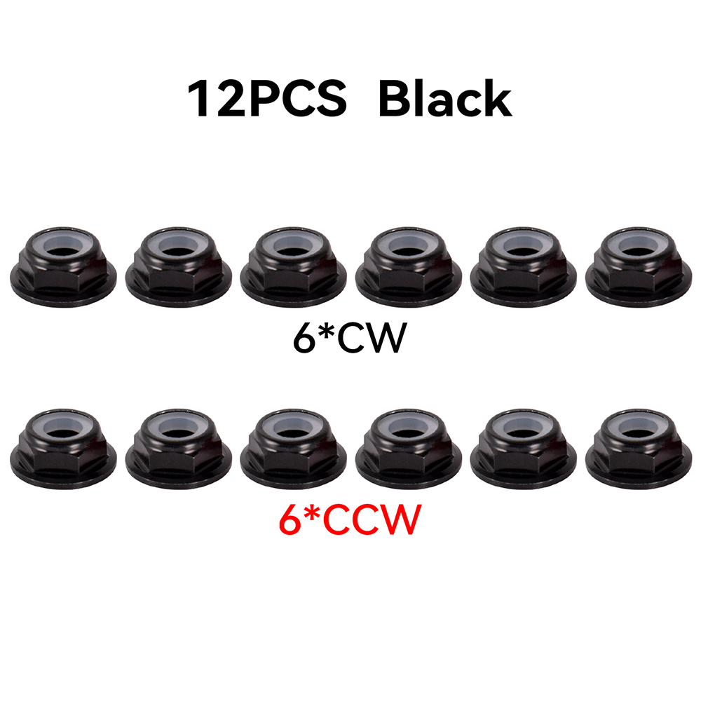 12pcs M5 Motor Screw Nuts Alum - Joystick Rc Drone incelemesi ve fiyatı