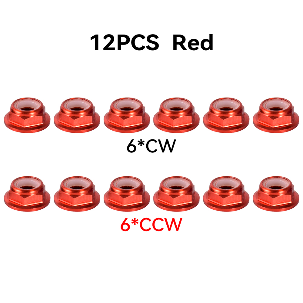 12pcs M5 Motor Screw Nuts Alum - Joystick Rc Drone incelemesi ve fiyatı