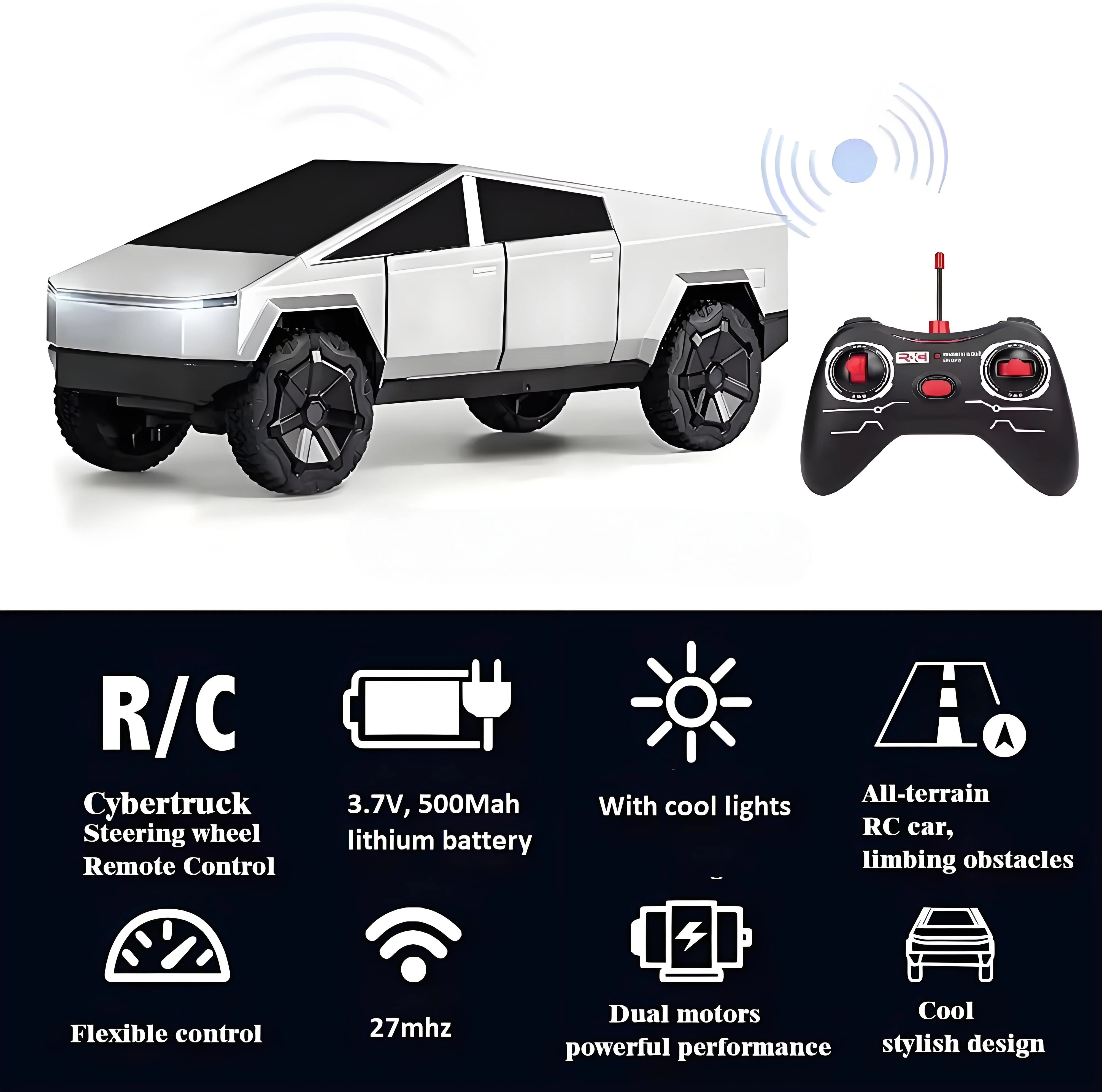 1:24 RC Cybertruck Pickup 4WD  - Drone Rc Bolide incelemesi ve fiyatı