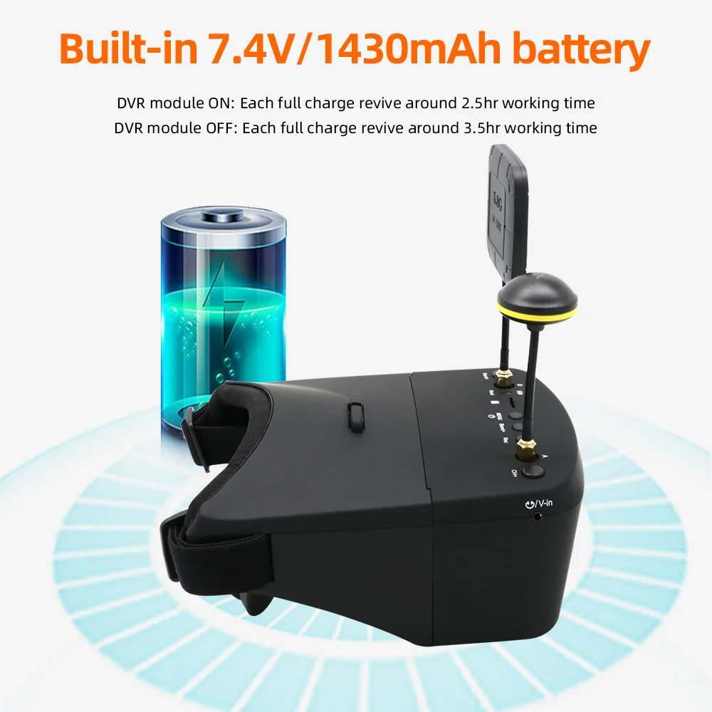 EV800D 5.8G 40CH 5 Inch 800*48 - Fpv Goggles Headset incelemesi ve fiyatı