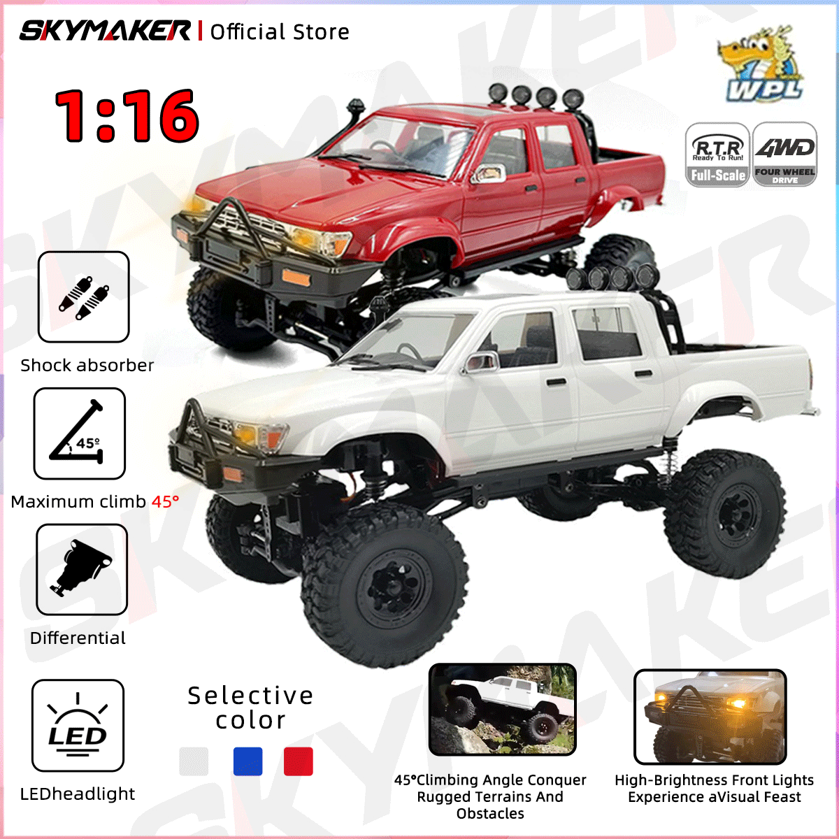 WPL C64-1 RC Car 1:16 Hailax 2 - Drone Rc Bolide incelemesi ve fiyatı