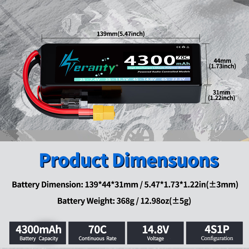 TERANTY 4S 4300mAh 14.8V 70C 1 - Drone Rc Truck incelemesi ve fiyatı