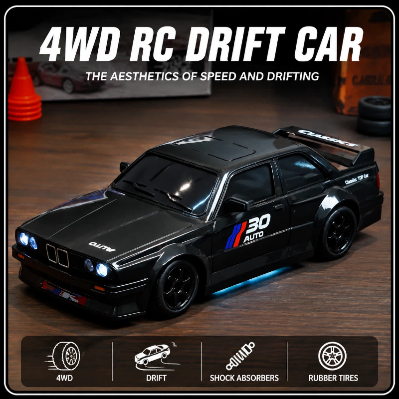 1:24 4WD RC Drift Car Full LED - Rc Drift Car Kit incelemesi ve fiyatı