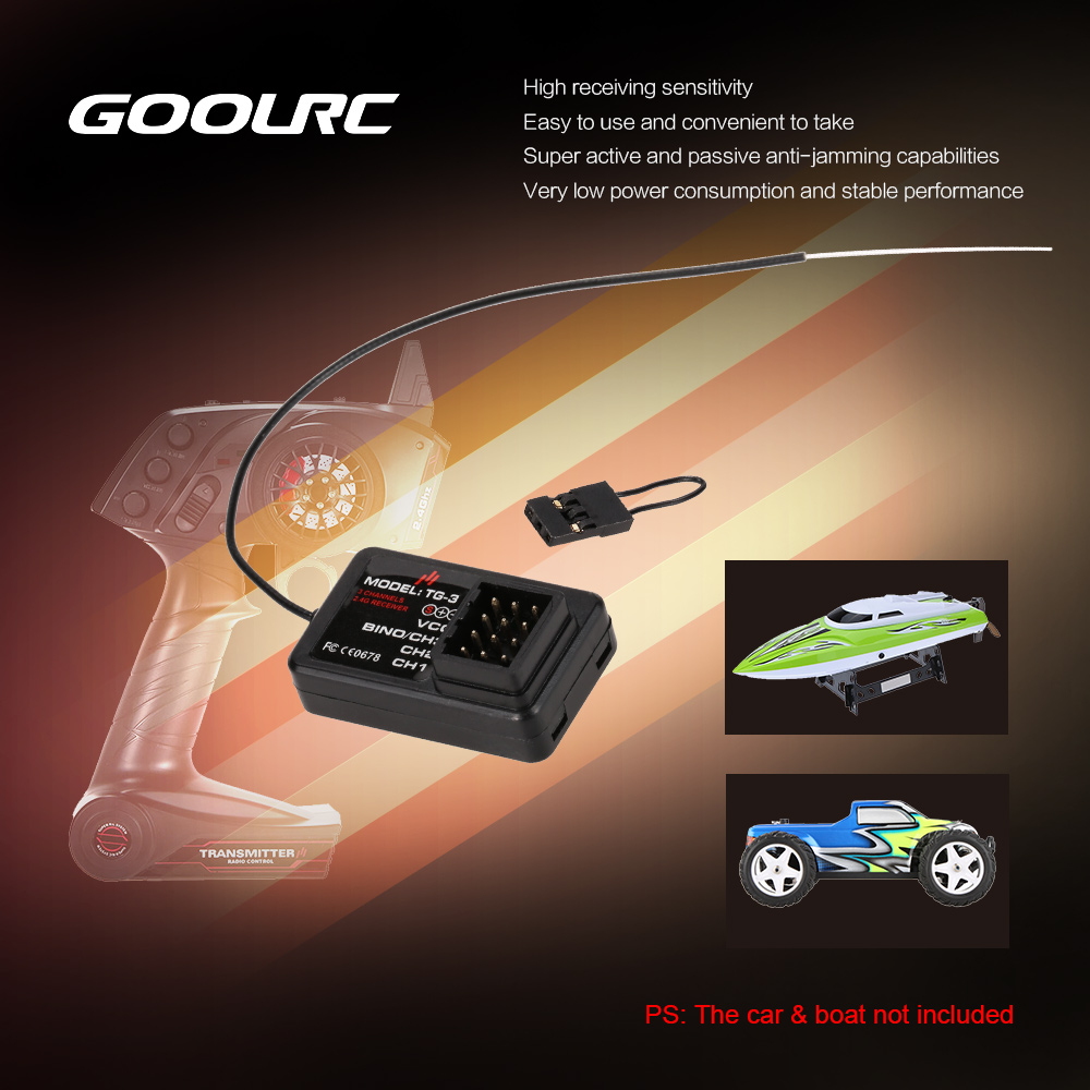 GoolRC TG-3 2.4G 3CH RC Car Bo - Joystick Rc Drone incelemesi ve fiyatı