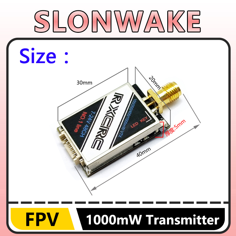 SLONWAKE  5.8G 48CH 1W VTX 100 - Drone Rc Camera incelemesi ve fiyatı