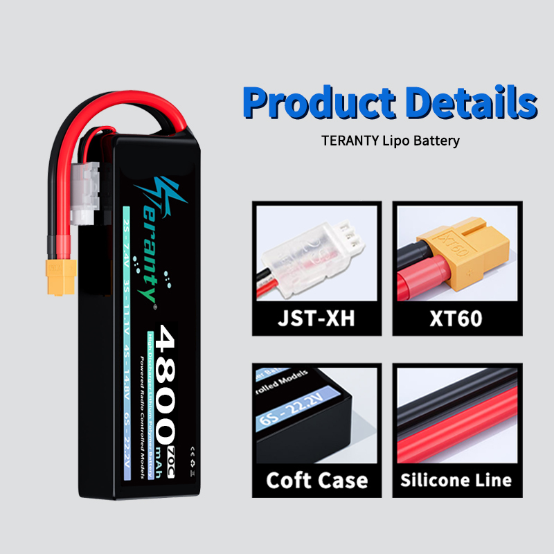TERANTY Lipo Battery 2S 4800mA - Drone Rc Truck incelemesi ve fiyatı
