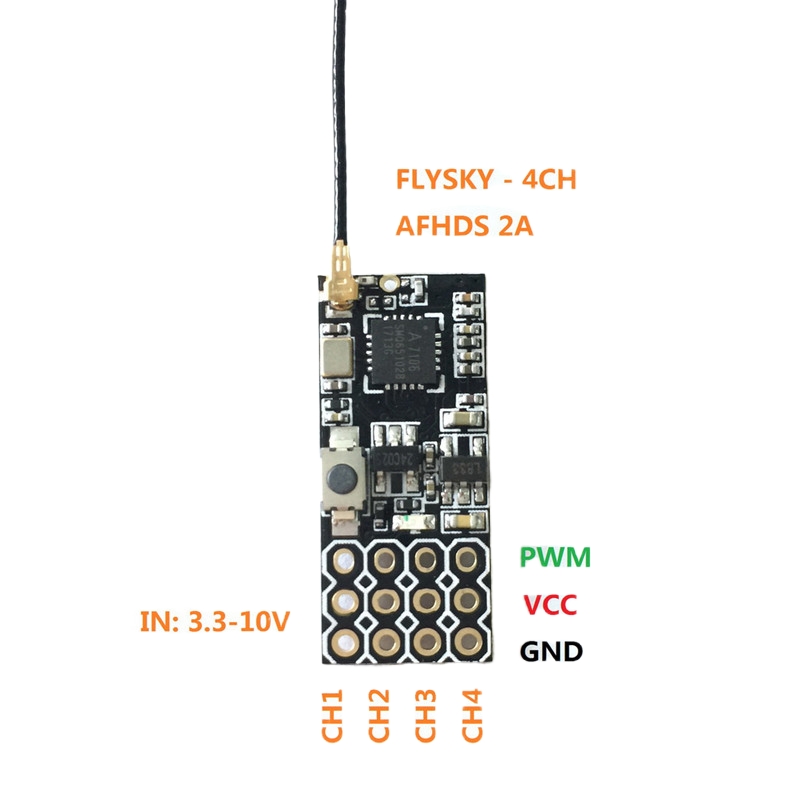 Flysky FS2A Mini Receiver 4CH  - Drone Rc Battery incelemesi ve fiyatı