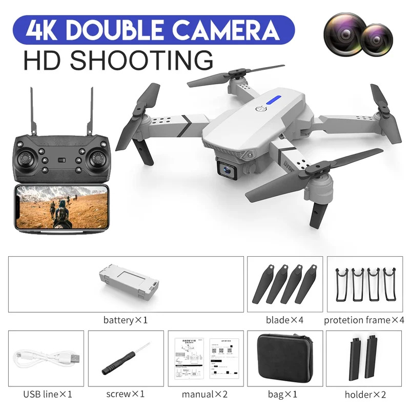 E88 ProIntelligent Folding Dro - Drone Z incelemesi ve fiyatı