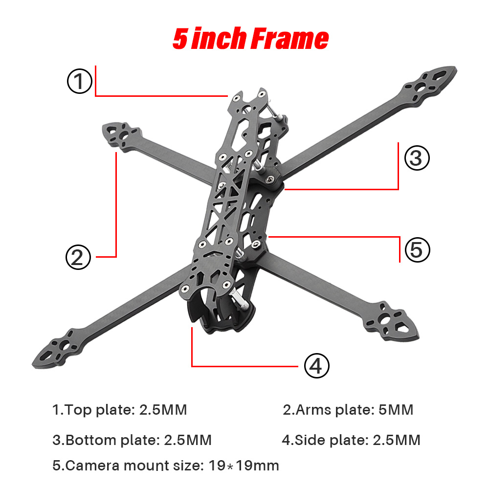 Mark4 5inch FPV Racing Drone F - Carbon Fiber Drone Arm incelemesi ve fiyatı