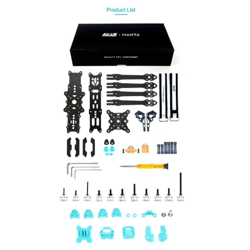 Axisflying MANTA V2 5 inch Car - Carbon Fiber Drone Arm incelemesi ve fiyatı