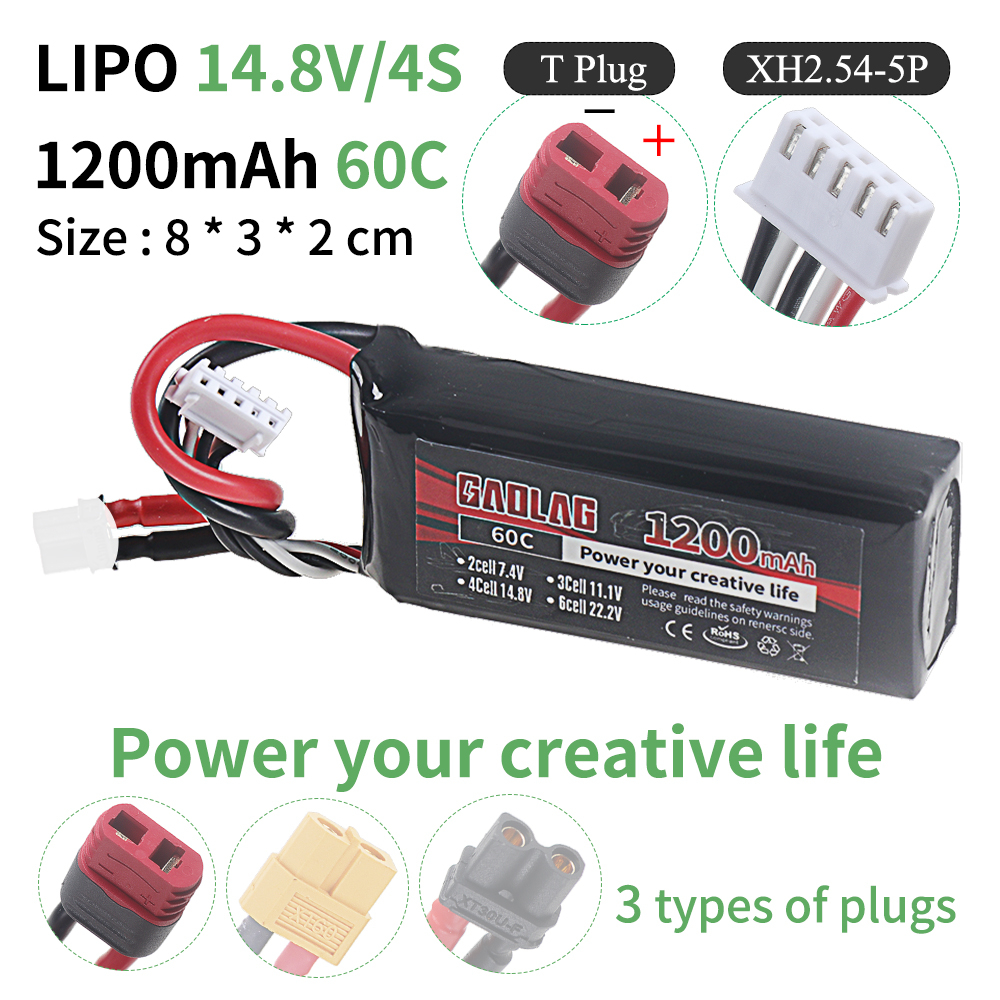 4S 14.8V 1200mAh 60C Lipo Batt - Drone Rc Truck incelemesi ve fiyatı