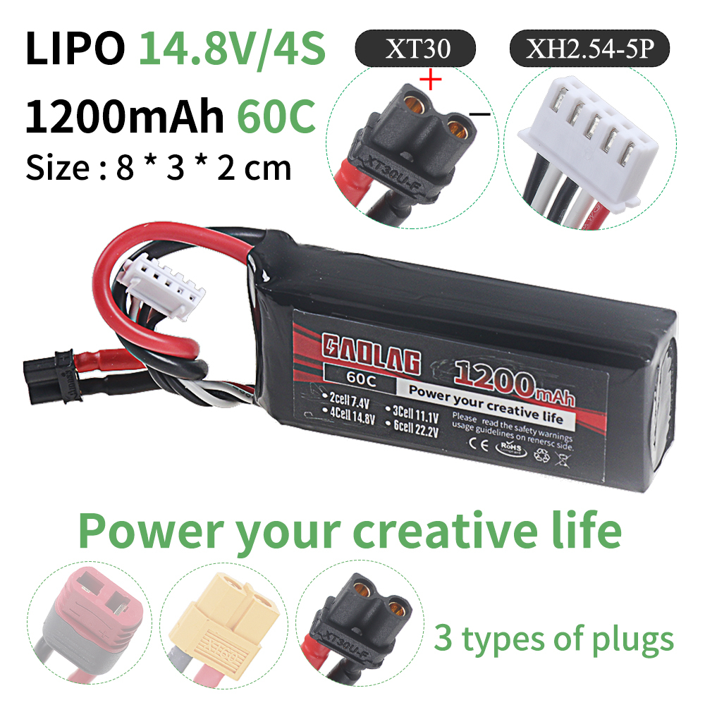 4S 14.8V 1200mAh 60C Lipo Batt - Drone Rc Truck incelemesi ve fiyatı