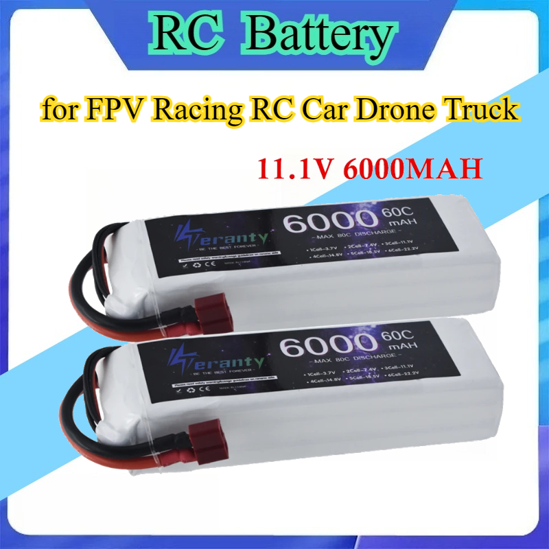 3S 11.1V 6000mAh 60C 6S 22.2V  - Drone Rc Truck incelemesi ve fiyatı
