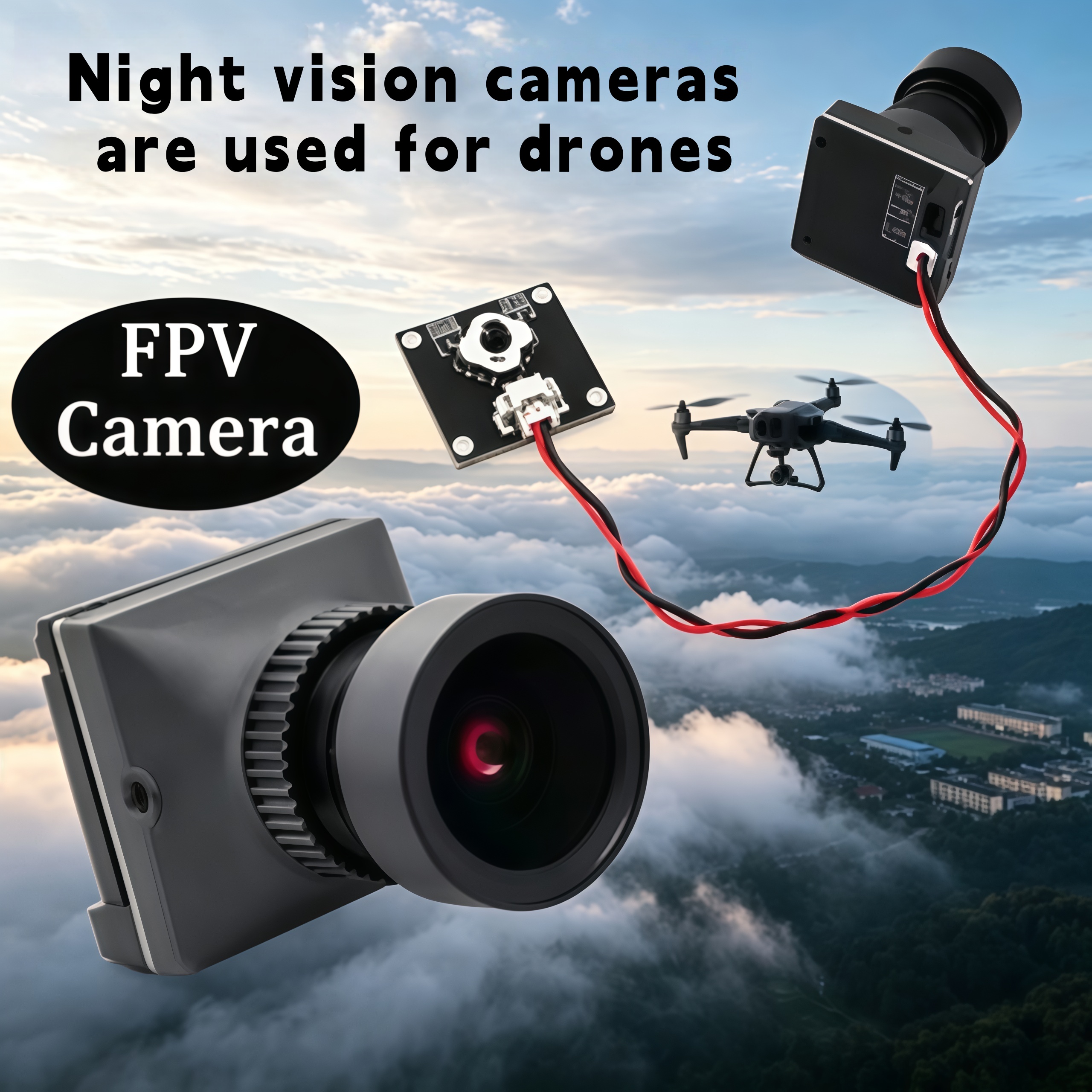1500TVL HD CADDX Snail FPV Cam - Drone Rc Camera incelemesi ve fiyatı
