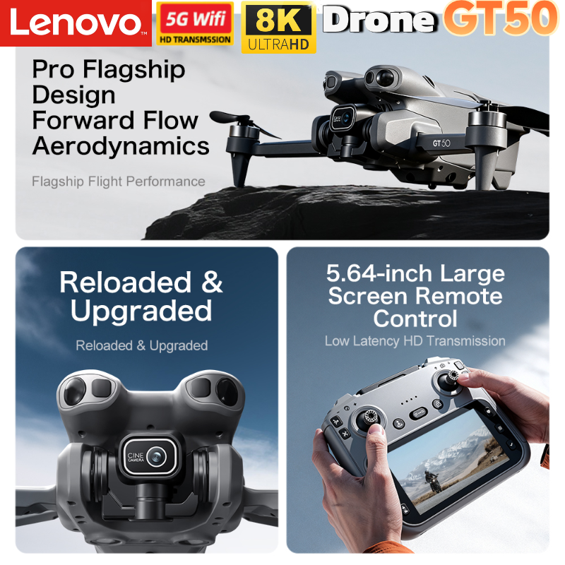 Lenovo Drone 8K Camera GT8 GT5 - Drone Gt8 Rc incelemesi ve fiyatı