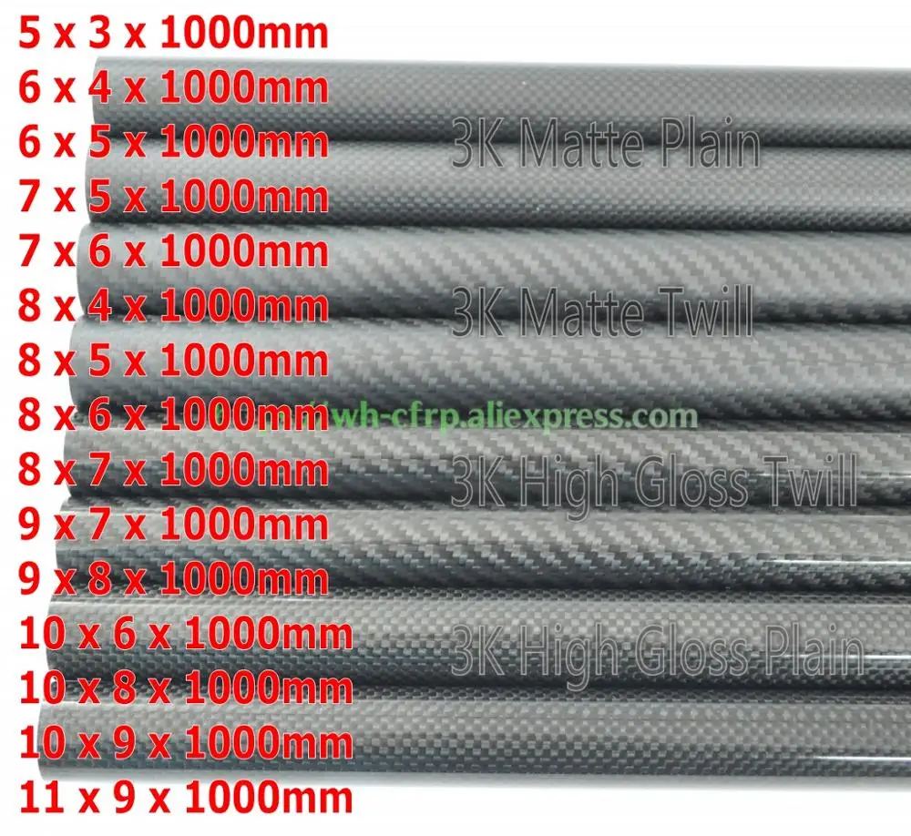 Carbon Fiber Tube 5mm 6mm 7mm  - Carbon Fiber Drone Arm incelemesi ve fiyatı
